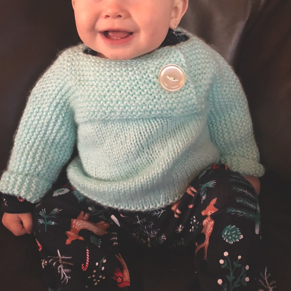 Beautiful Hand Knit Sweater 6-12 months